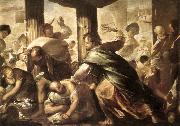 GIORDANO, Luca Christ Cleansing the Temple dh USA oil painting reproduction